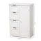 Baxton Studio Bauer Modern and Contemporary White Finished Wood 4-Drawer Bathroom Storage Cabinet 182-11334-Zoro - alternate 8